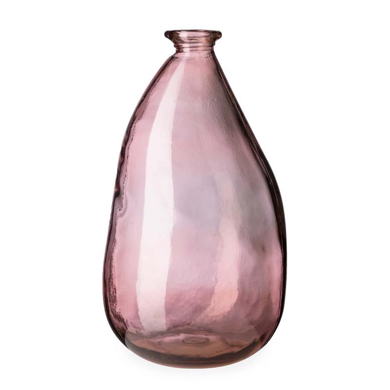 Oblong Recycled Glass Balloon Vase, 14